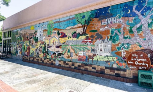 Find your perfect fit at Legacy at Livermore a wall with a mural